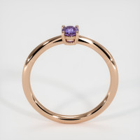 0.42 Ct. Sapphire Ring, 14K Rose Gold 3