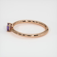 0.42 Ct. Sapphire Ring, 14K Rose Gold 4