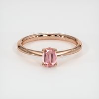 0.57 Ct. Sapphire Ring, 18K Rose Gold 1