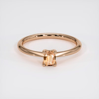 0.39 Ct. Padparadscha Sapphire Ring, 18K Rose Gold 1