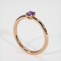 0.42 Ct. Sapphire Ring, 18K Rose Gold 2