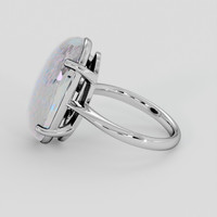 7.07 Ct. Multi Color Opal Ring, Silver 4