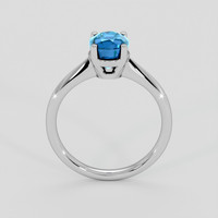 1.72 Ct. Blue Zircon Ring, Silver 3