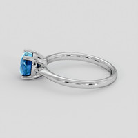 1.72 Ct. Blue Zircon Ring, Silver 4