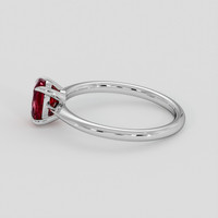 1.03 Ct. Ruby Ring, Silver 4