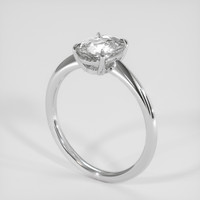 2.23 Ct. White Sapphire Ring, Silver 2
