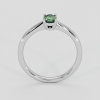 0.50 Ct. Green Sapphire Ring, Silver 3