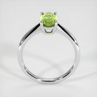 1.28 Ct. Green Tourmaline Ring, 10K White Gold 3