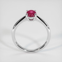 0.94 Ct. Pinkish Red Ruby Ring, 10K White Gold 3