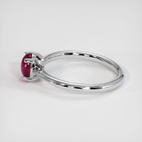 0.94 Ct. Pinkish Red Ruby Ring, 10K White Gold 4