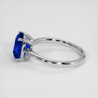 3.04 Ct. Blue Sapphire Ring, 10K White Gold 4