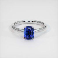 1.82 Ct. Sapphire Ring, 14K White Gold 1