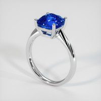 3.05 Ct. Sapphire Ring, 14K White Gold 2