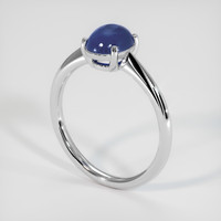 2.17 Ct. Sapphire Ring, 14K White Gold 2