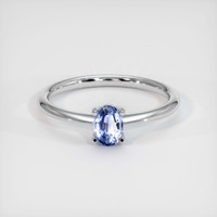0.52 Ct. Bi Color Sapphire Ring, 14K White Gold 1