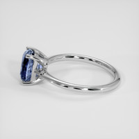 2.28 Ct. Bi Color Tanzanite Ring, 14K White Gold 4