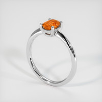 0.93 Ct. Gemstone Ring, 14K White Gold 2