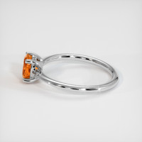 0.93 Ct. Gemstone Ring, 14K White Gold 4