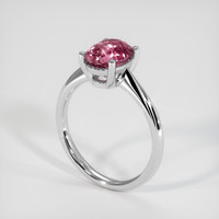 1.92 Ct. Pink Sapphire Ring, 14K White Gold 2