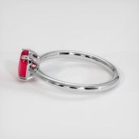 1.21 Ct. Ruby Ring, 14K White Gold 4