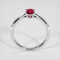 0.53 Ct. Ruby Ring, 14K White Gold 3