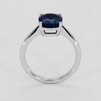 3.16 Ct. Blue Sapphire Ring, 14K White Gold 3