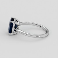 3.16 Ct. Blue Sapphire Ring, 14K White Gold 4