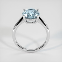 4.06 Ct. Sapphire Ring, 14K White Gold 3