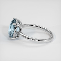 4.06 Ct. Sapphire Ring, 14K White Gold 4