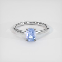 1.27 Ct. Blue Sapphire Ring, 14K White Gold 1