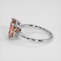 3.95 Ct. Padparadscha Sapphire Ring, 14K White Gold 4
