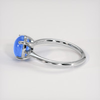 3.05 Ct. Blue Sapphire Ring, 14K White Gold 4