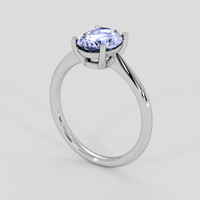 1.89 Ct. Blue Sapphire Ring, 14K White Gold 2