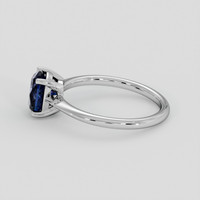1.64 Ct. Greenish Blue Sapphire Ring, 14K White Gold 4