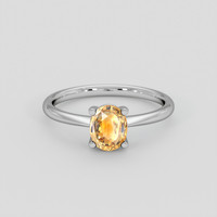 1.02 Ct. Bi Color / Parti Sapphire Ring, 14K White Gold 1