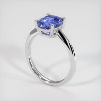 2.57 Ct. Sapphire Ring, 14K White Gold 2