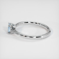 0.49 Ct. Sapphire Ring, 14K White Gold 4
