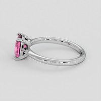 1.33 Ct. Pink Sapphire Ring, 14K White Gold 4