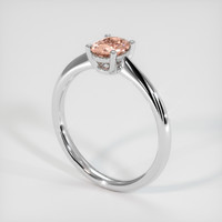 0.68 Ct. Sapphire Ring, 14K White Gold 2