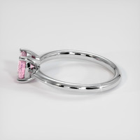 0.89 Ct. Pink Sapphire Ring, 14K White Gold 4