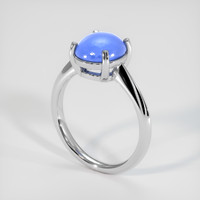 2.40 Ct. Sapphire Ring, 14K White Gold 2