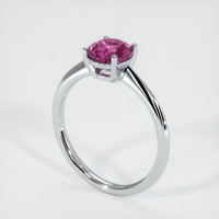 2.07 Ct. Purplish Pink Sapphire Ring, 14K White Gold 2