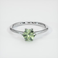 0.89 Ct. Sapphire Ring, 14K White Gold 1
