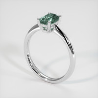 1.14 Ct. Sapphire Ring, 14K White Gold 2