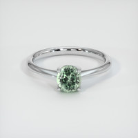 1.00 Ct. Sapphire Ring, 14K White Gold 1
