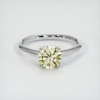 1.19 Ct. Yellow Sapphire Ring, 14K White Gold 1