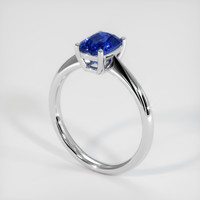 1.82 Ct. Blue Sapphire Ring, 18K White Gold 2