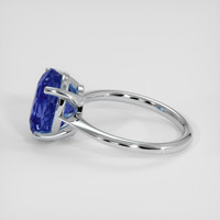 5.58 Ct. Blue Sapphire Ring, 18K White Gold 4