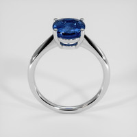 2.78 Ct. Blue Sapphire Ring, 18K White Gold 3