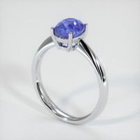 1.92 Ct. Color Change Sapphire Ring, 18K White Gold 2